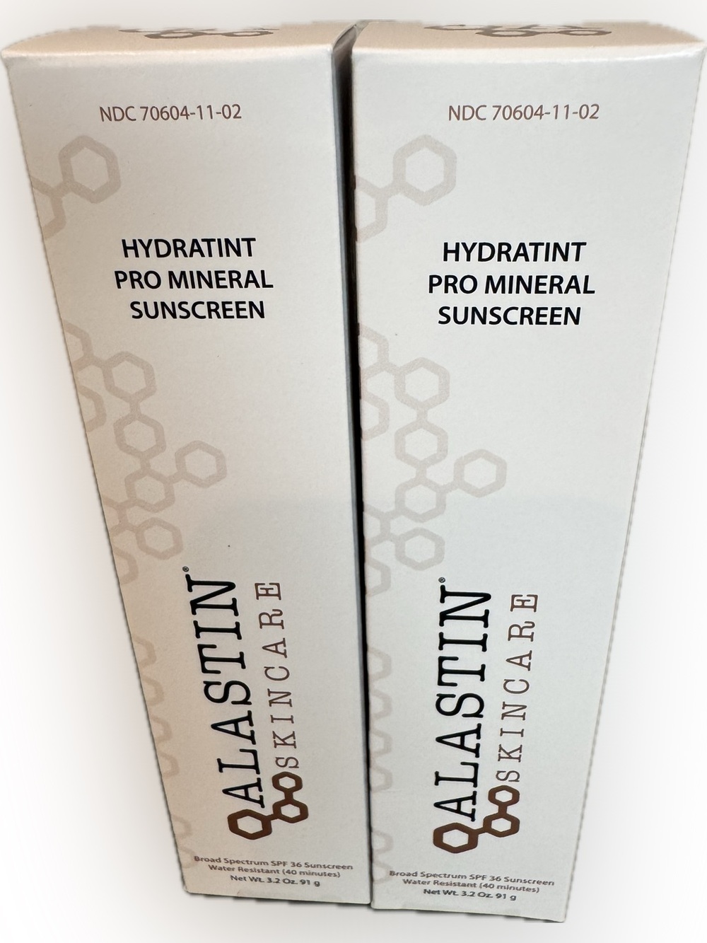 Alastin Hydratint Pro Mineral Broad Spectrum Sunscreen SPF36  3.2oz BONUS 2 Pack